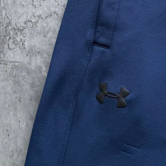 Vintage Y2K Under Armour Blue Tech Cyber Sweatpants - Picture 3 of 4
